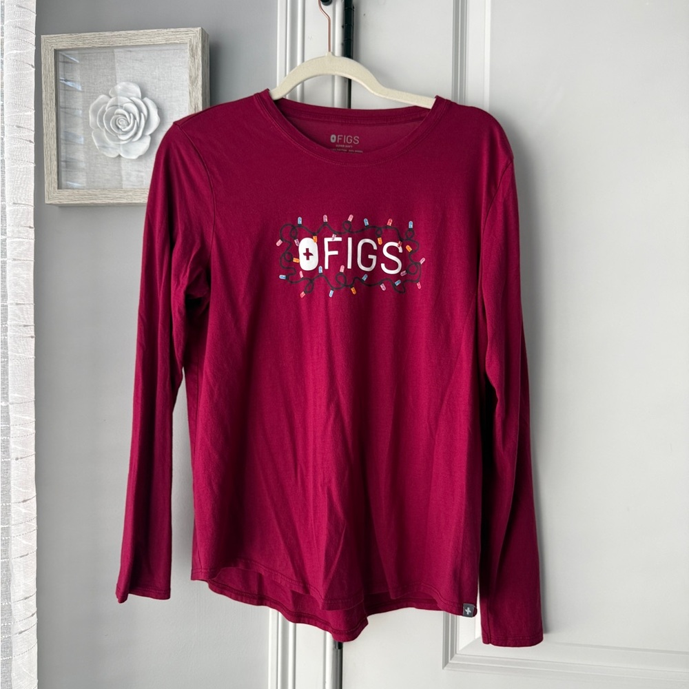Figs Holiday Long Sleeve Top